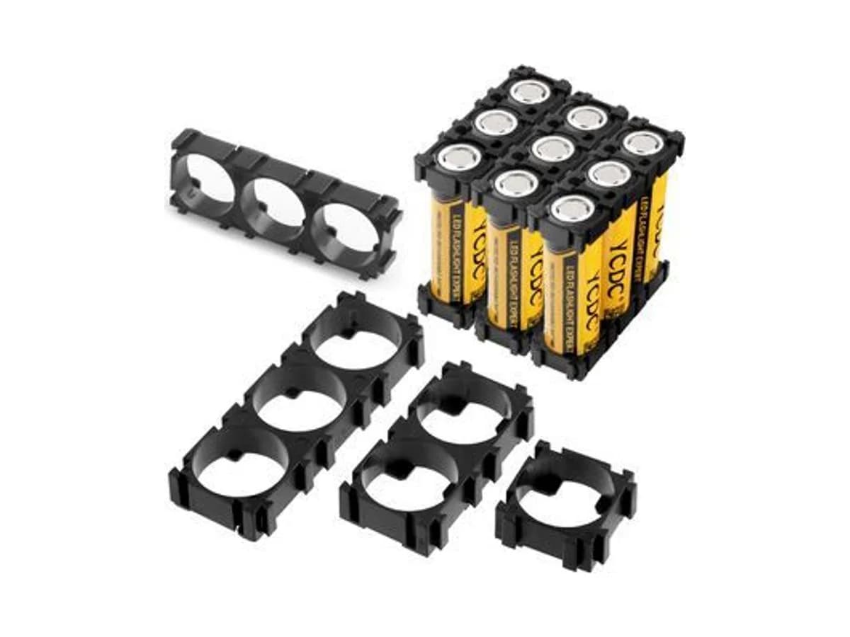 براکت پلاستیکی نگهدارنده باتری های لیتیوم یون 18650